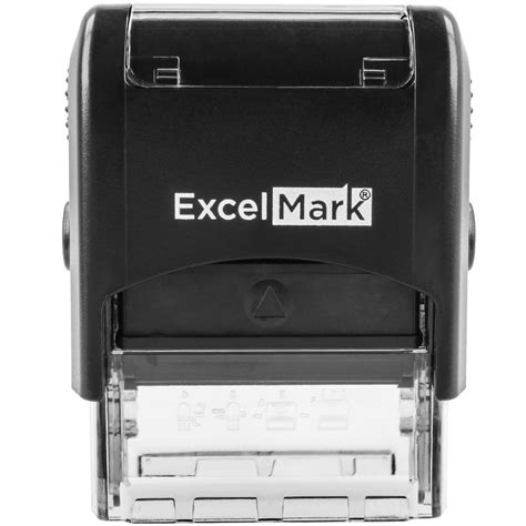 A true time-saver Efficiently and accurately assign a series of numbers with this handy self-inking rubber stamp numberer. . Excelmark stamps